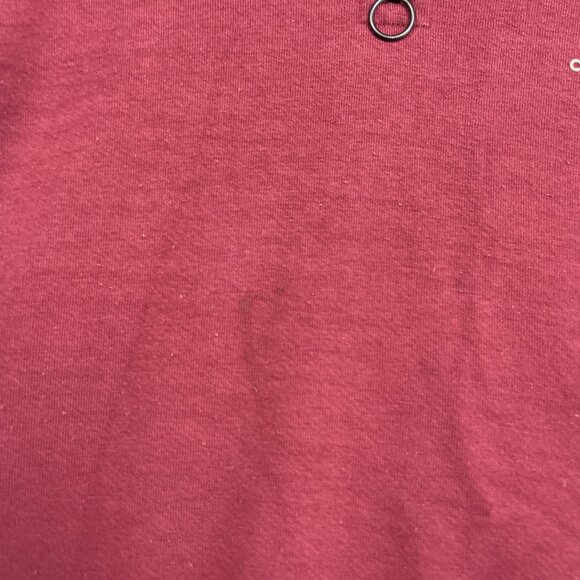 Calvin Klein 1/4 Zip Sweater Mens S Cotton Maroon Knit Mock Neck Pullover Read - Picture 7 of 16